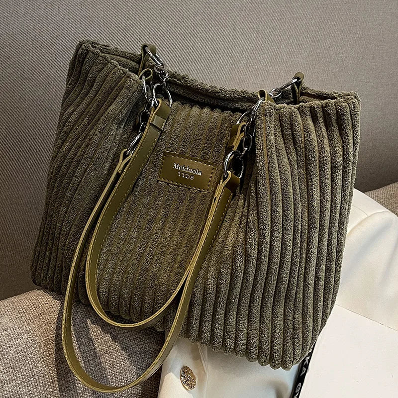 Vrouwen Fluweel Handtas Elegant Zwart
