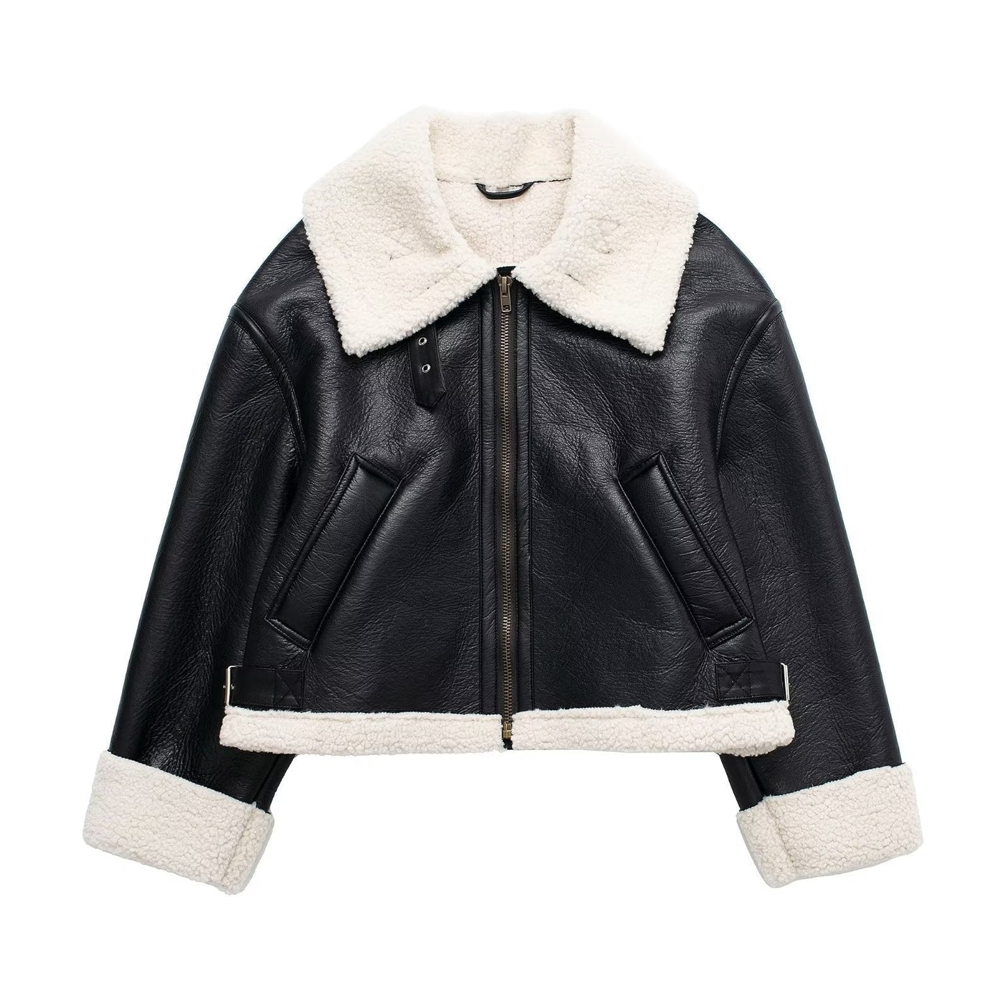 Wolff Dames Jas | Omkeerbaar Leren Ontwerp met Imitatiebont, Herfst/Winter 3