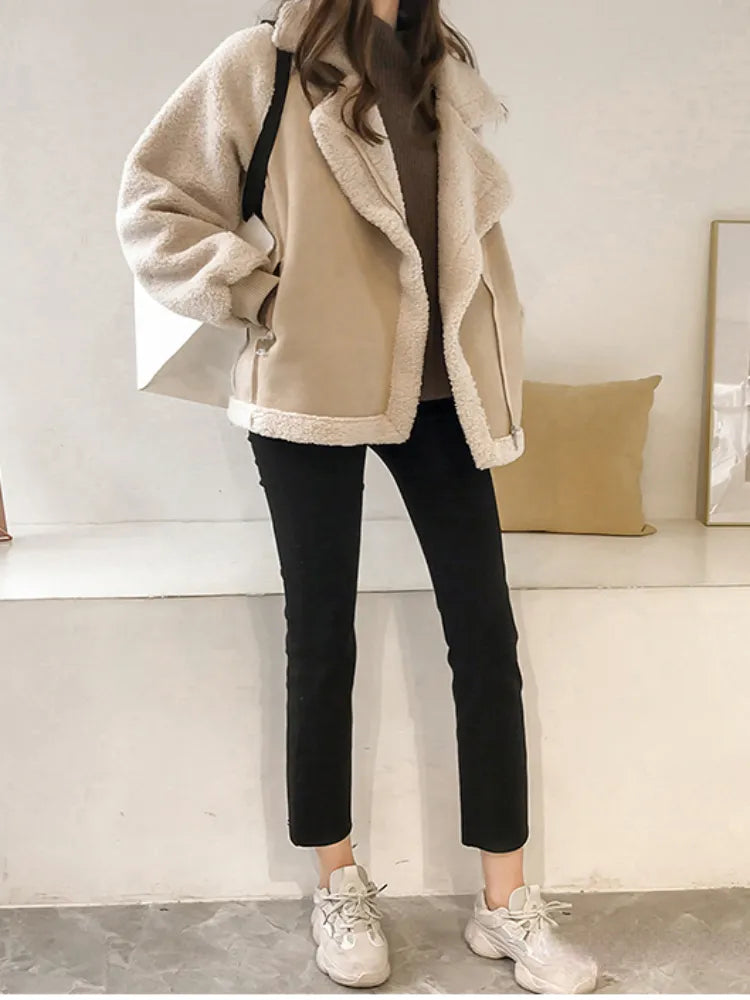 Vintage Leren Jasje Beverly Stijl
