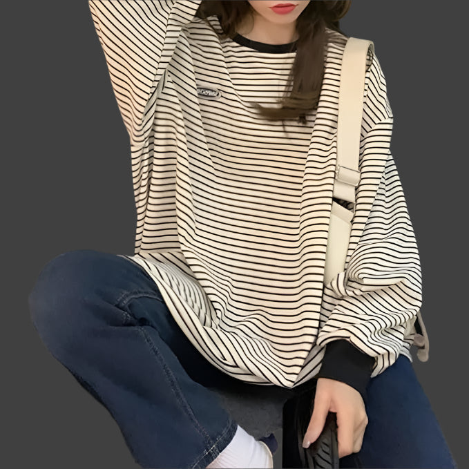 Gestreepte Trui voor Vrouw Norah Stijlvolle Look