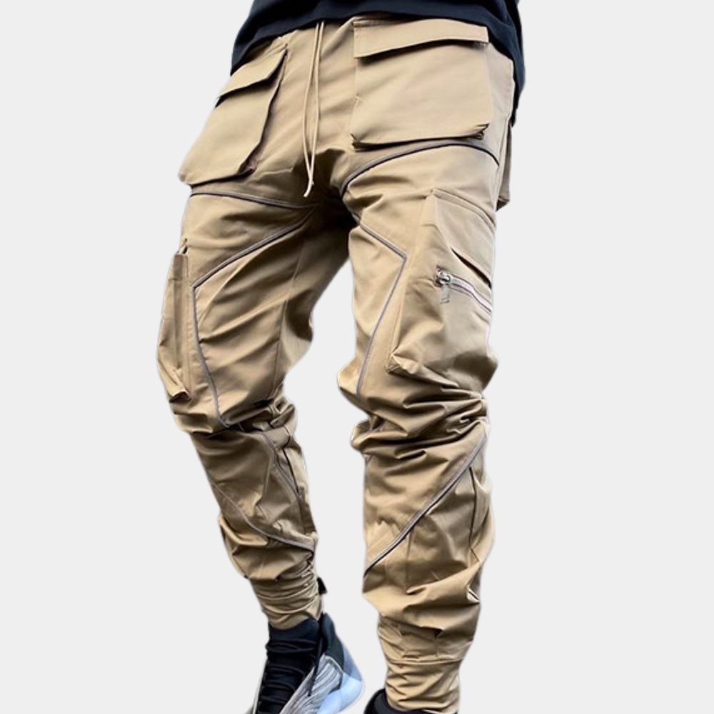 Heren Cargo Broek Comfort Fit Zwart Ryder