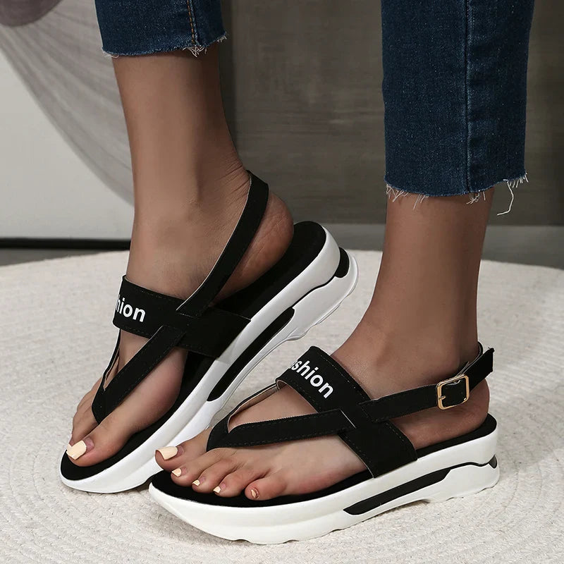 Bella Elegante Zomerse Sleehak Sandalen