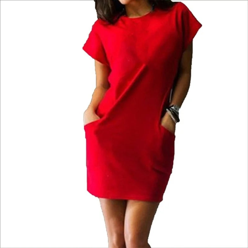 Zomerse Elegante Mini Jurk met Korte Mouwen