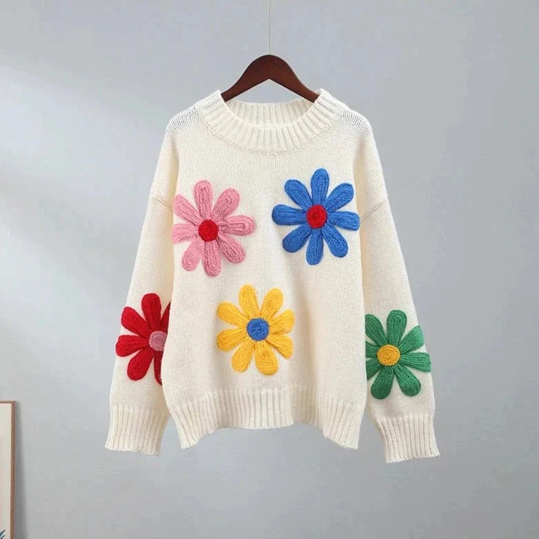 Vrouwelijke Siertrui Bloemenprint Mooi Model