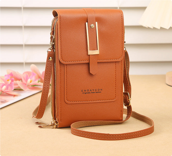 Dames Crossbody Telefoontas met Touchscreen Venster en Lacy Ontwerp