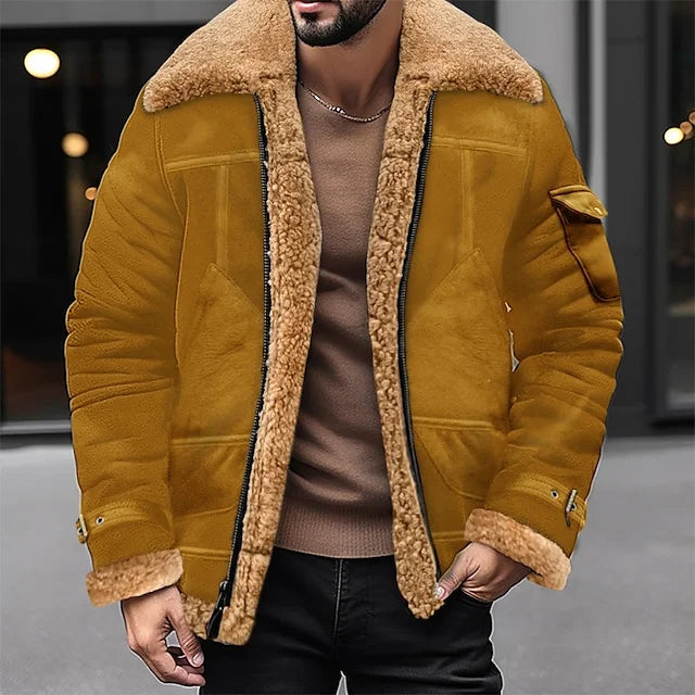 Heren Sherpa Jas Warm en Waterdicht voor Dagelijks Gebruik