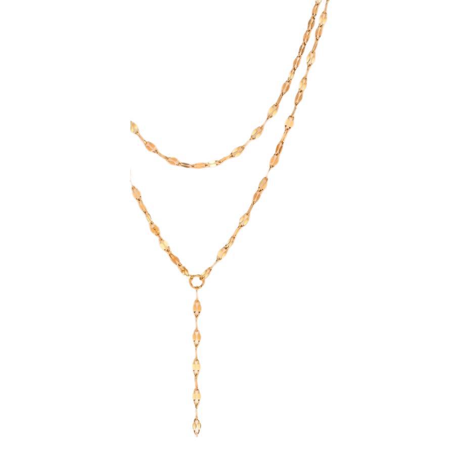 Gouden Y-Vorm Ketting voor Dames met Fijne Schakels en Subtiel Detail