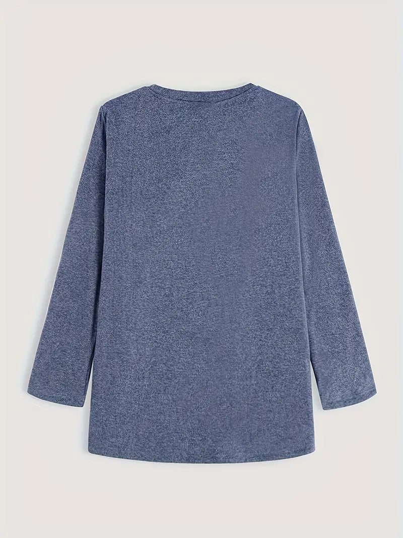 Nek Fleece Trui Warm en Zacht voor Dames