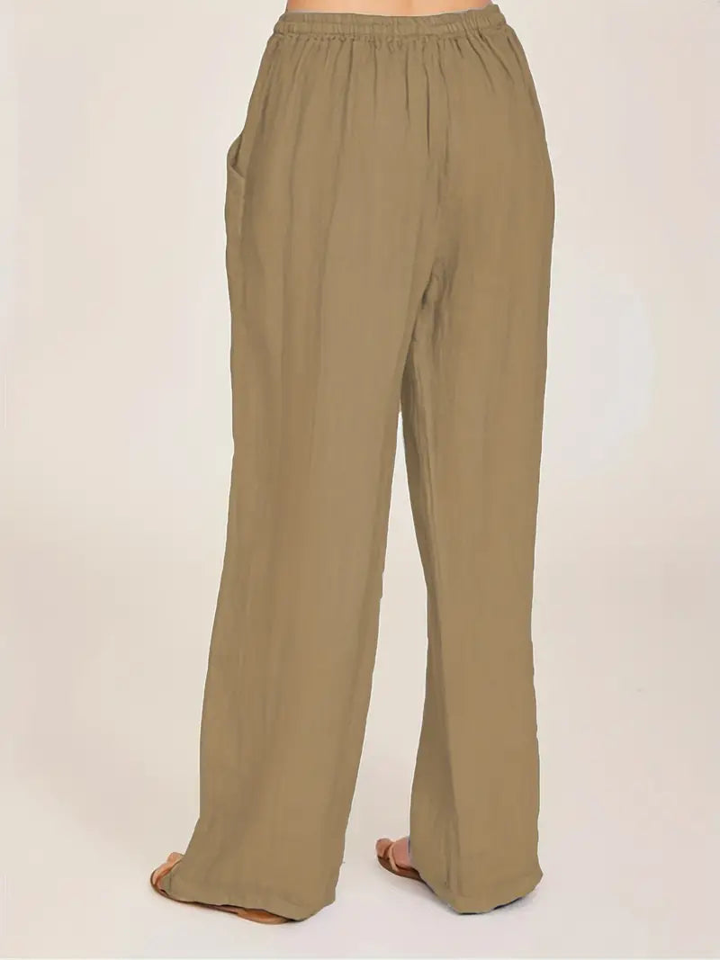 Dames Linnen Broek Zomerse Losse Fit