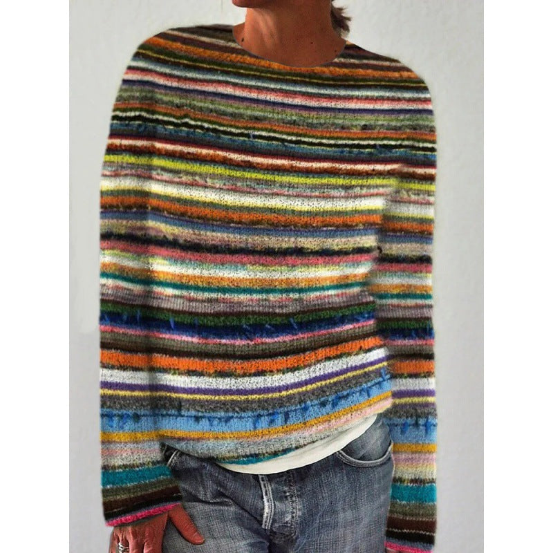 Dames Trui Nordic Motief Multi Kleur Ragna