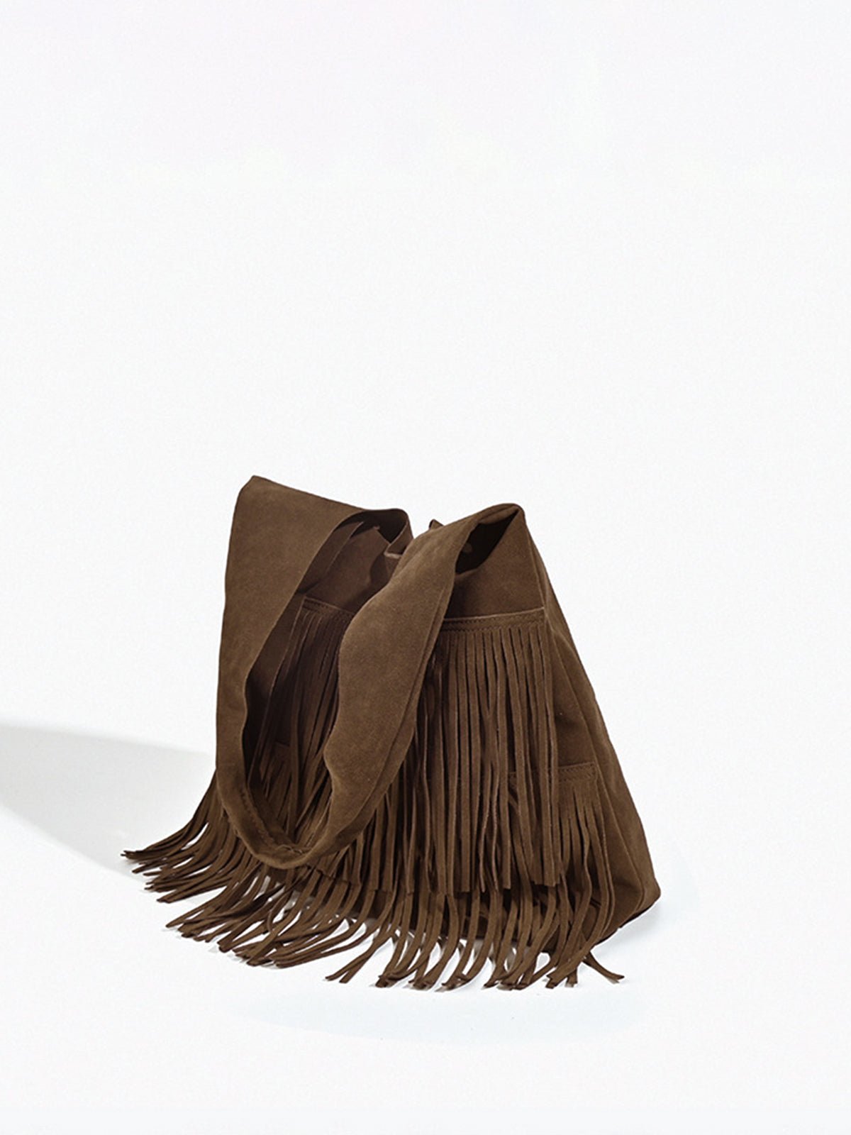 Boho Hobo-Tas met Fransen Leren Schouderband