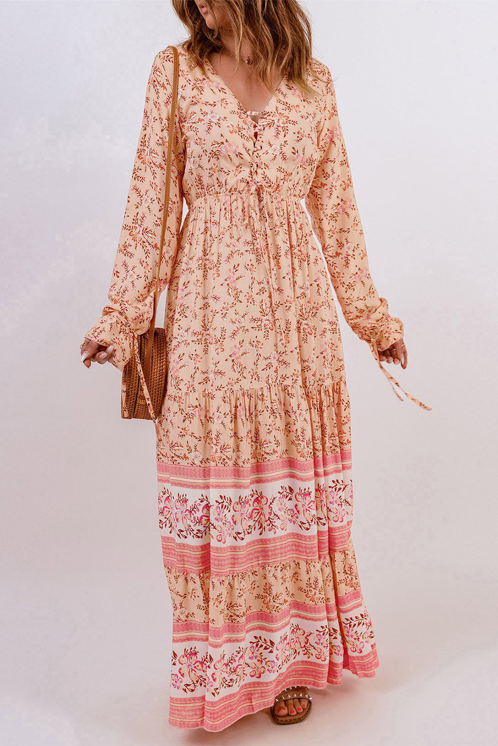 Betoverende Maxi Jurk met Kleurige Strepen van La Bella Moda