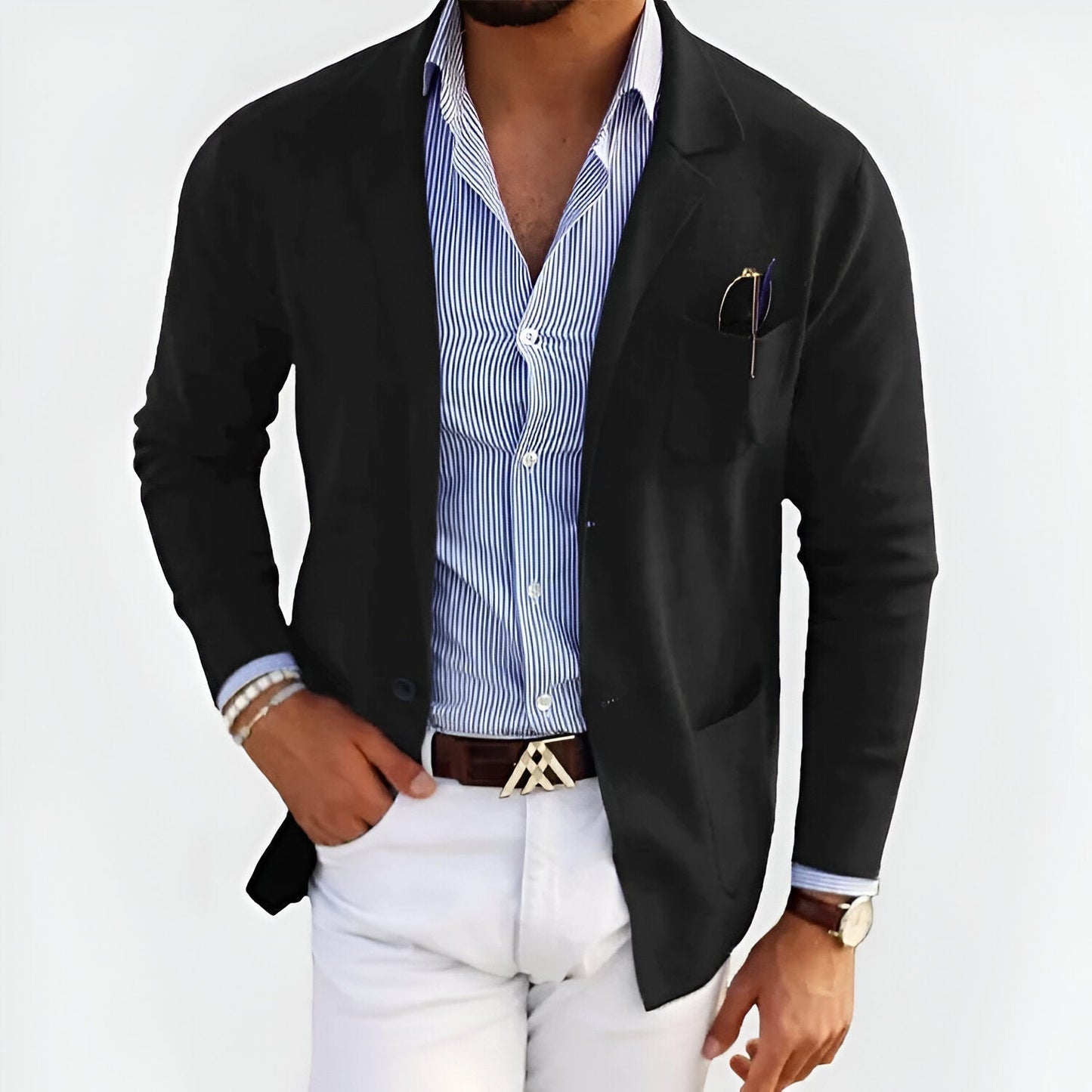 Heren Blazer Casual Slim Fit – Lichtgewicht Colbert voor Zakelijk en Smart Casual