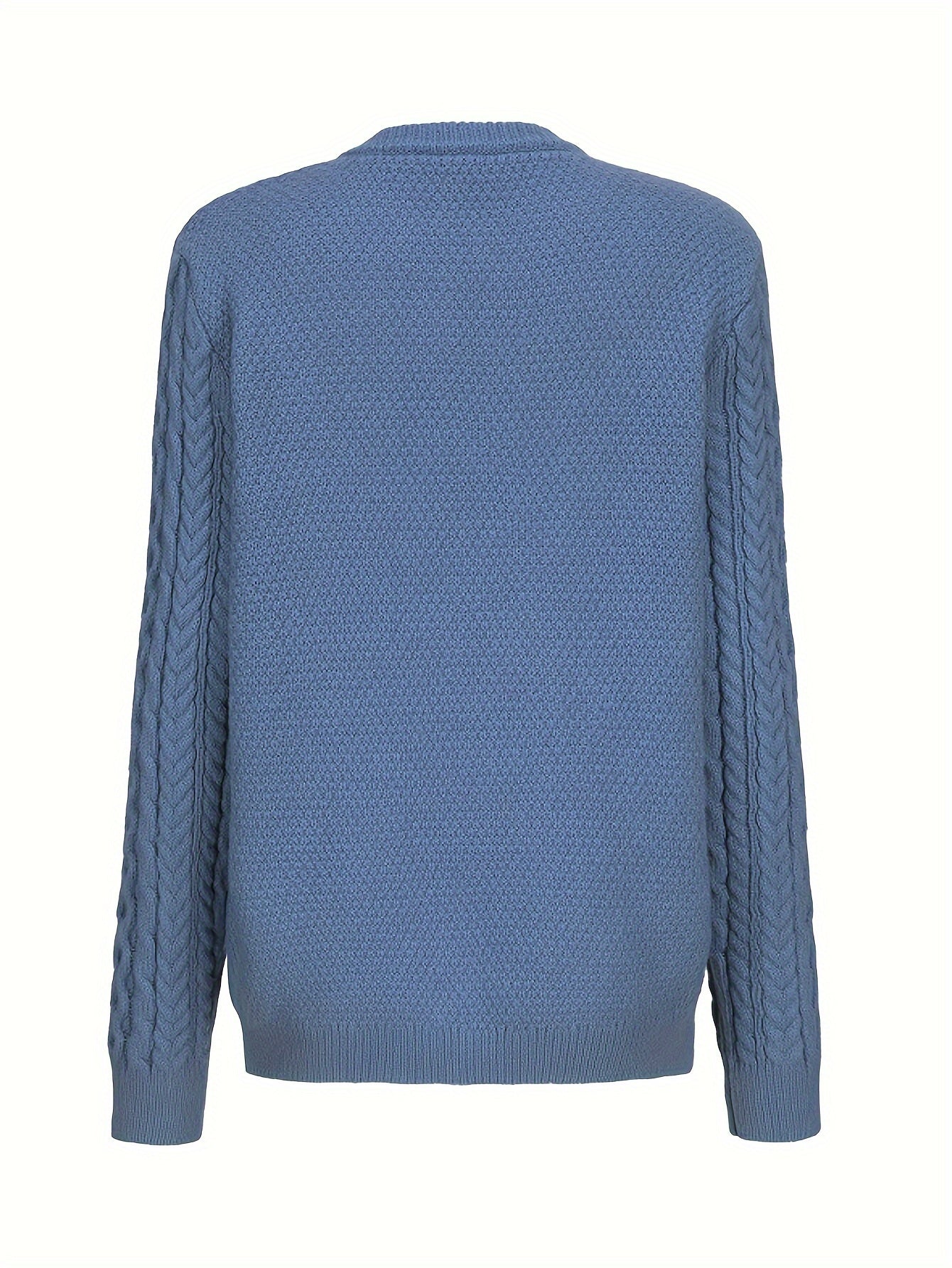Gebreid Vest met Knoopsluiting en Zakken Zwart
