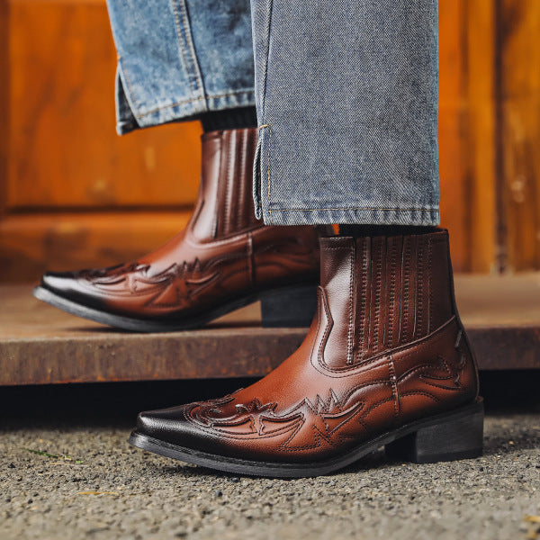 Leren Cowboylaarzen voor Heren – Authentieke Westernstijl