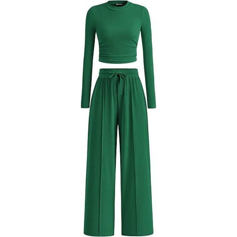 Dames Comfortabele Lounge Set Met Broek Lange Mouwen