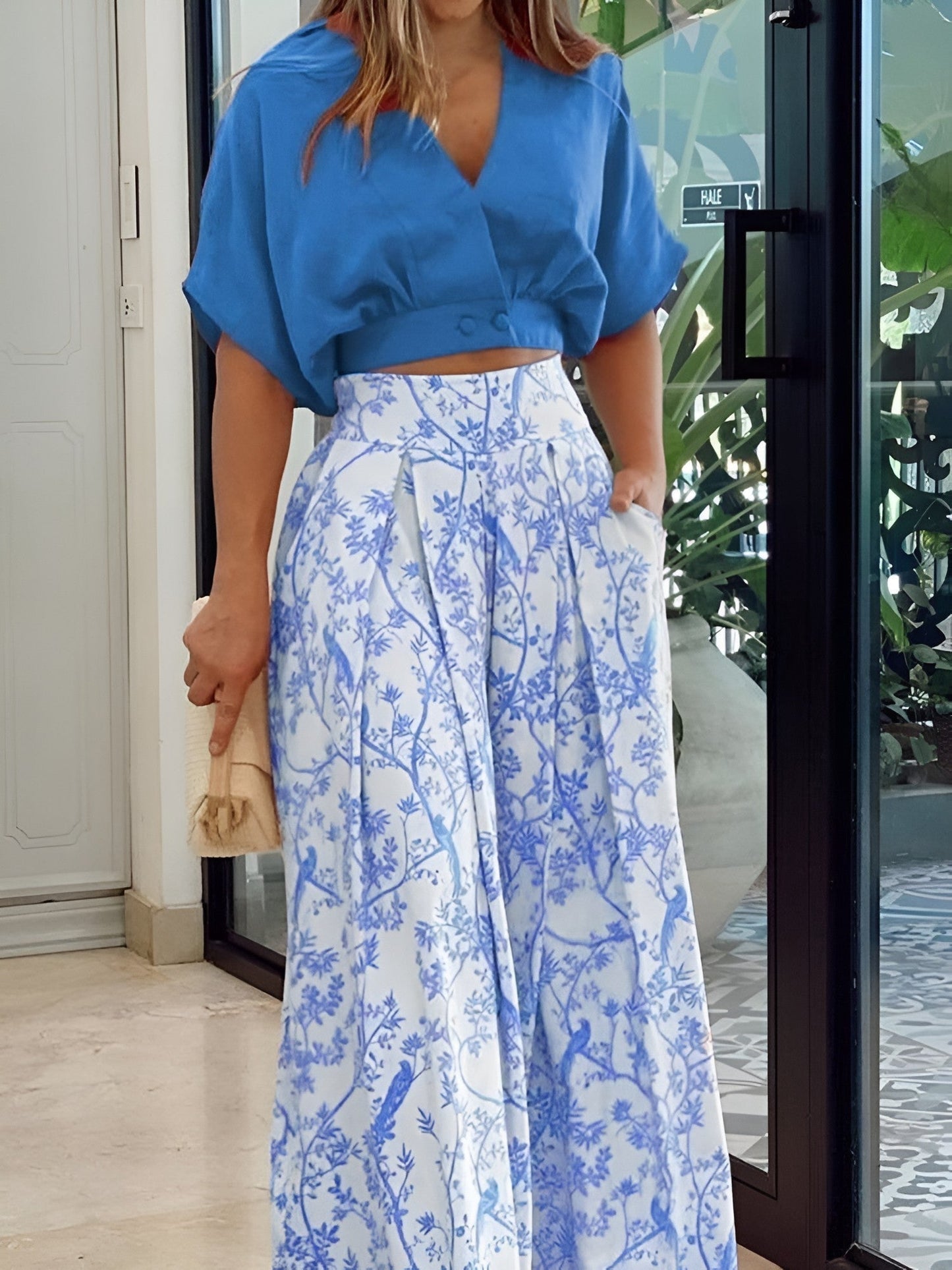 Zomerset met Blouse en Wijde Broek voor Vrouw