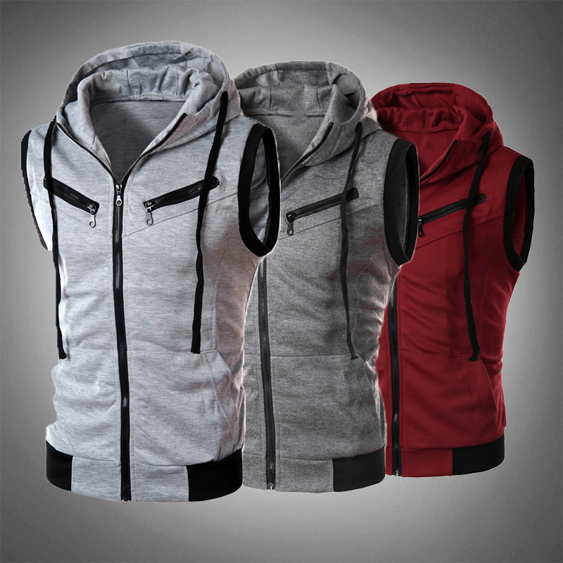 Vest met Capuchon Slim Fit Stijlvol voor Mannen