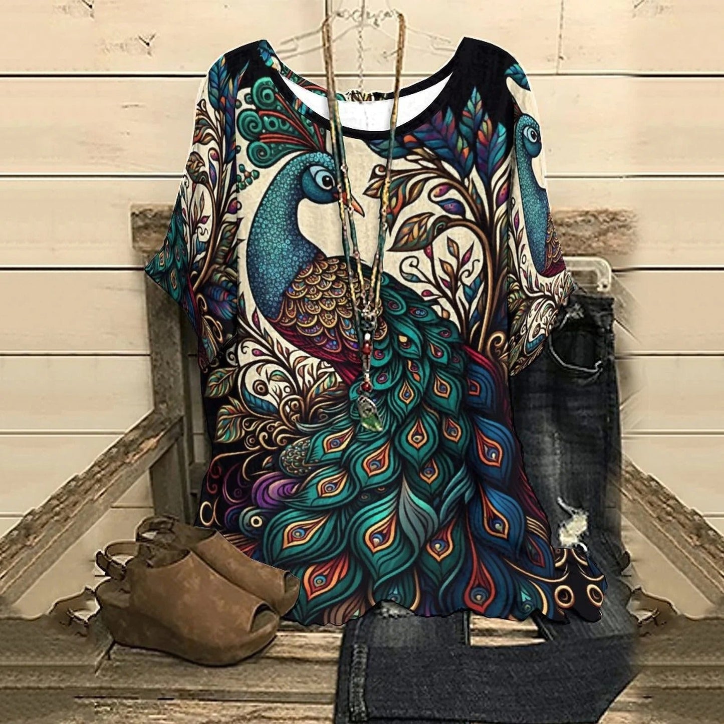 Dames T-shirt Casual Katoen Zomer