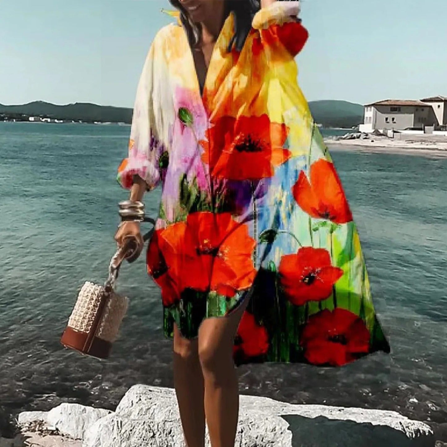 Overhemdjurk Vrouwen Casual Zomerjurk