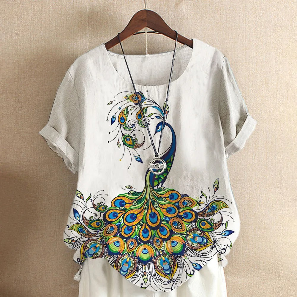Dames T-shirt Casual Korte Mouw Zomer