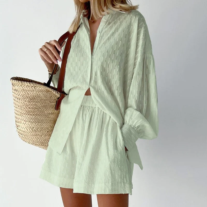 Zomerset Blouse en Short Isla Vrouwelijk Tweedelig