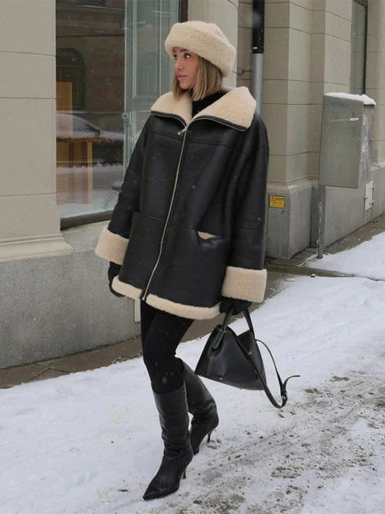 Jennifer | Elegante giacca in pile in stile vintage