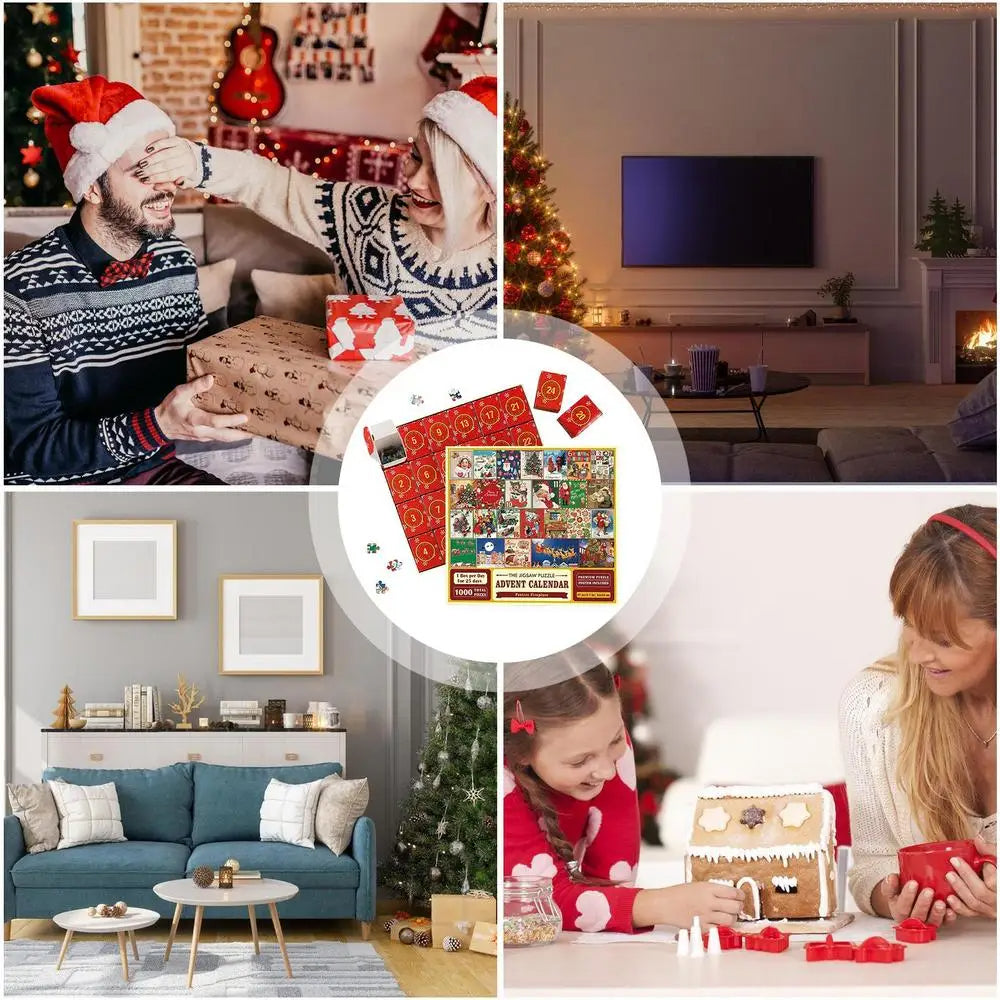 Kerstpuzzel Adventskalender 24 Dagen