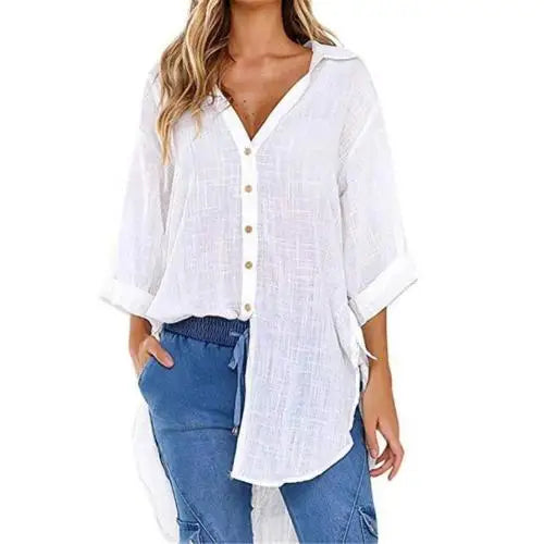 Vrouwelijke Blouse Francia - Casual en Comfortabele Zomerbloes