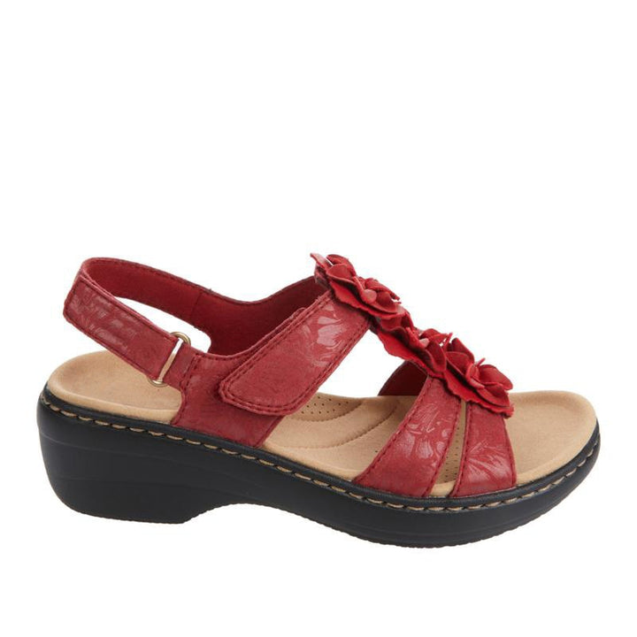 Velanora - Orthopedische Sandalen Zwart Floral