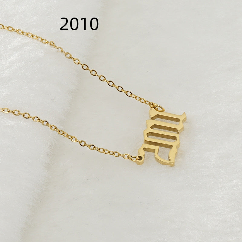 Gouden Ketting voor Dames 18K RVS Met Jaarsteen Lammy