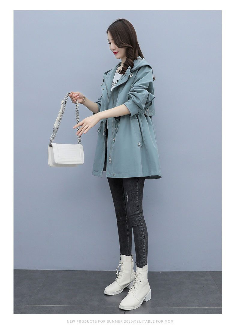 Dames Parka Jas Met Capuchon Koreaanse Stijl Modern