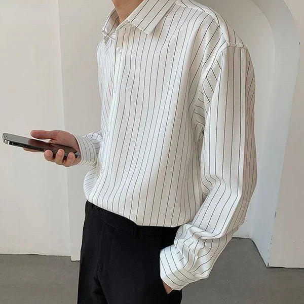 Emiel | Stijlvolle shirt in de kleur Wit voor in stijl ideaal voor de herfst.