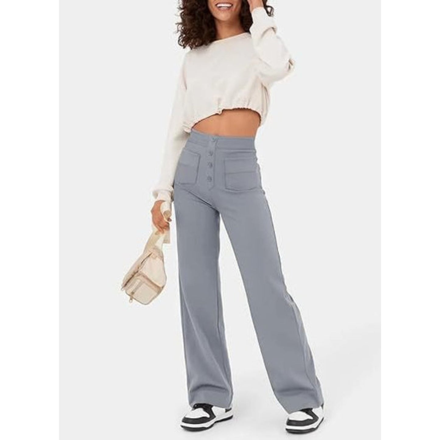 Elegante Elastische Casual Broek