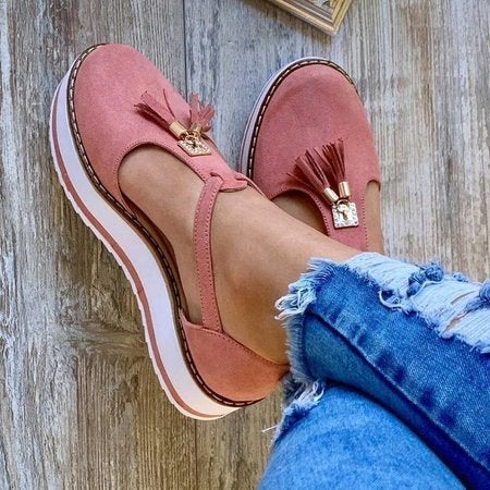 Loafer Sandalen met Kwastje Beverly Stijl