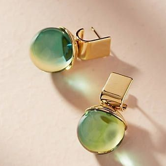 Groene Kristal Oorbellen Vintage Stijl Esmeralda - Mode Vibes