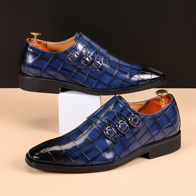 Mode Vibes | Herenschoenen met vierkante neus en gesp