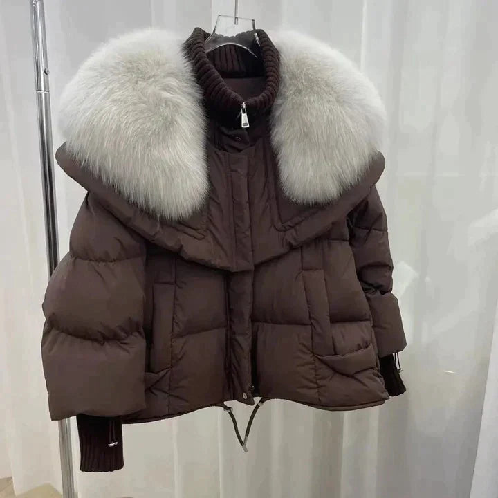 Luxueus Bont Jasje voor Vrouw Elegant Design