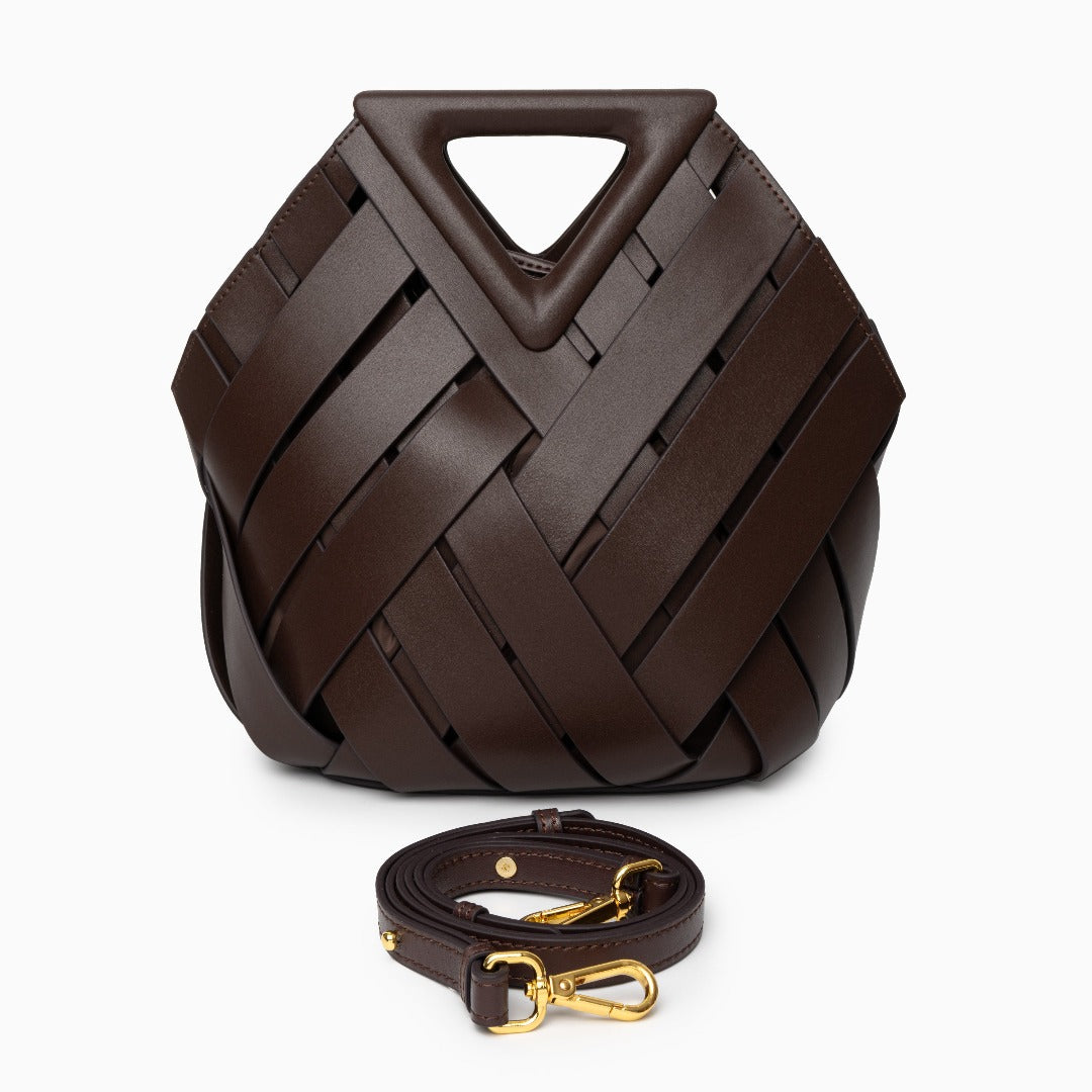 Gevlochten Leren Handtas – Voor Casual en Formele Outfits