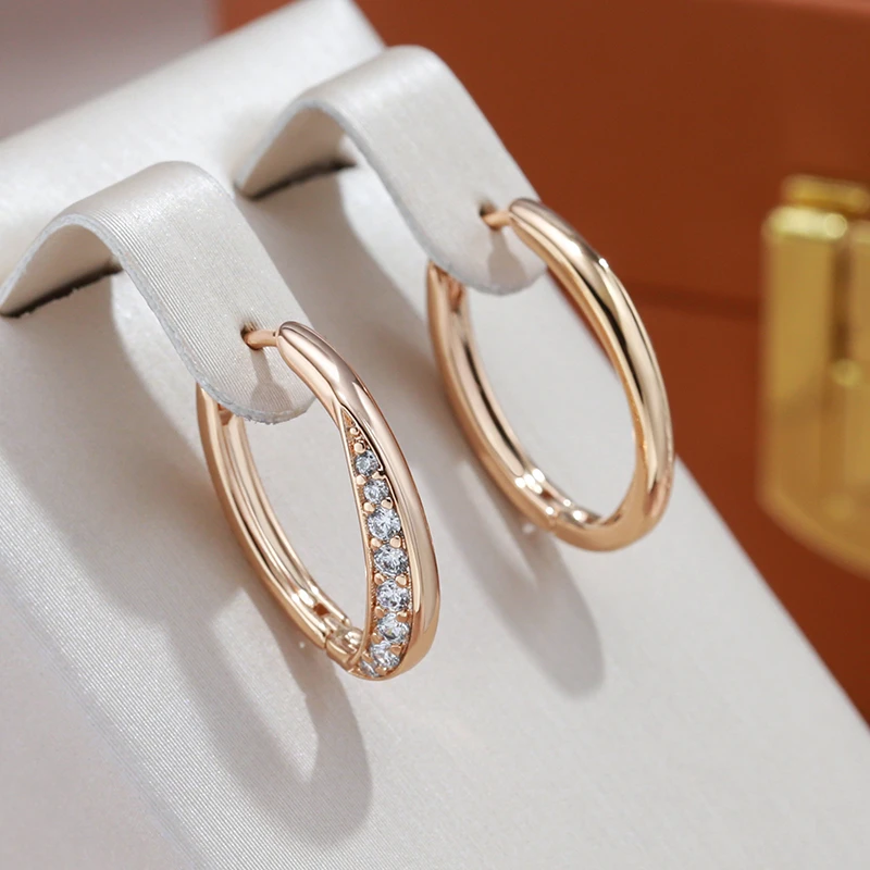 Gouden Zirkonia Oorbellen Luxe Glans - Mode Vibes