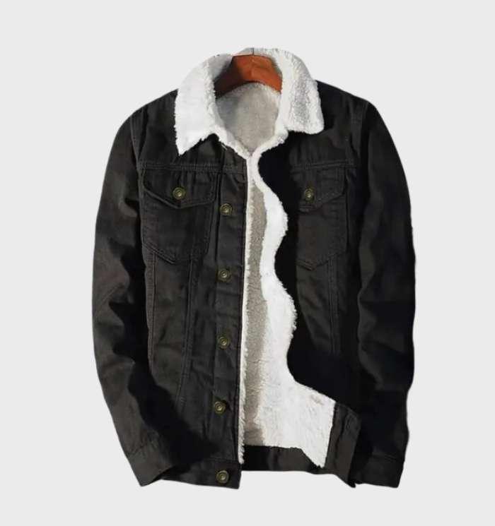 Fleece Jas Warme Denim Look voor Dames en Heren
