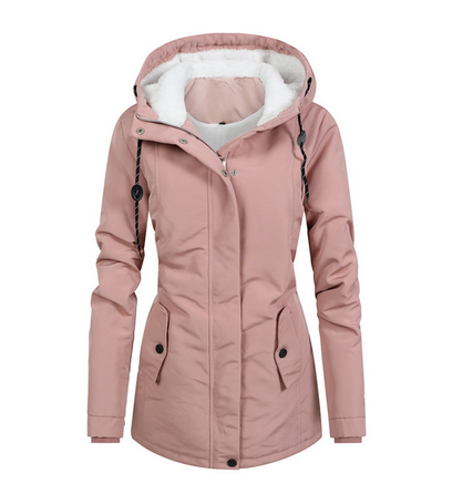 Lange Dames Winterjas – Waterdicht met Capuchon en Warme Voering