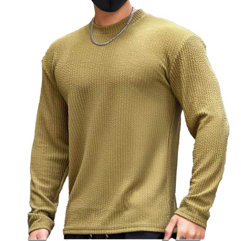 Heren Gebreide Trui met Ronde Hals – Casual American Style