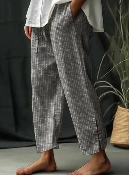 Klassieke Gestreepte Broek voor Vrouw