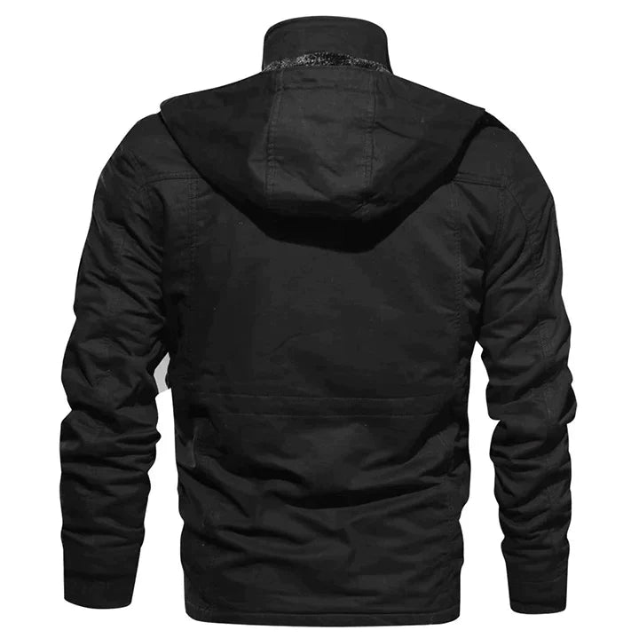 Herenjas met Capuchon – Dikke Katoenmix – Warm Gevoerd – Winterjas