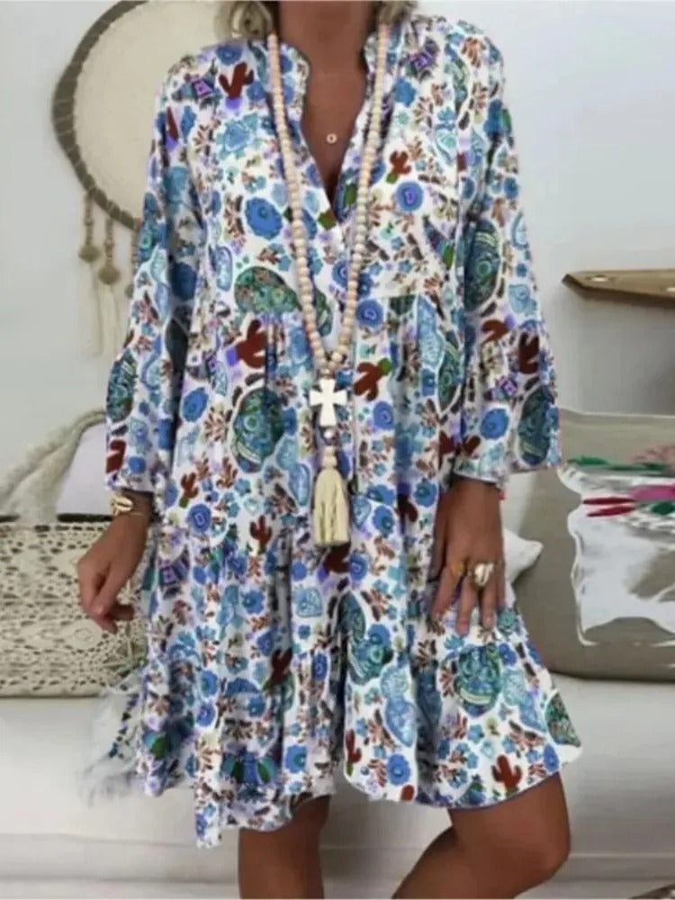 Bloemenjurk Daphne met Florale Print