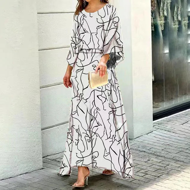 Bohemian Maxi Jurk Lange Vrouwelijke Zomerjurk