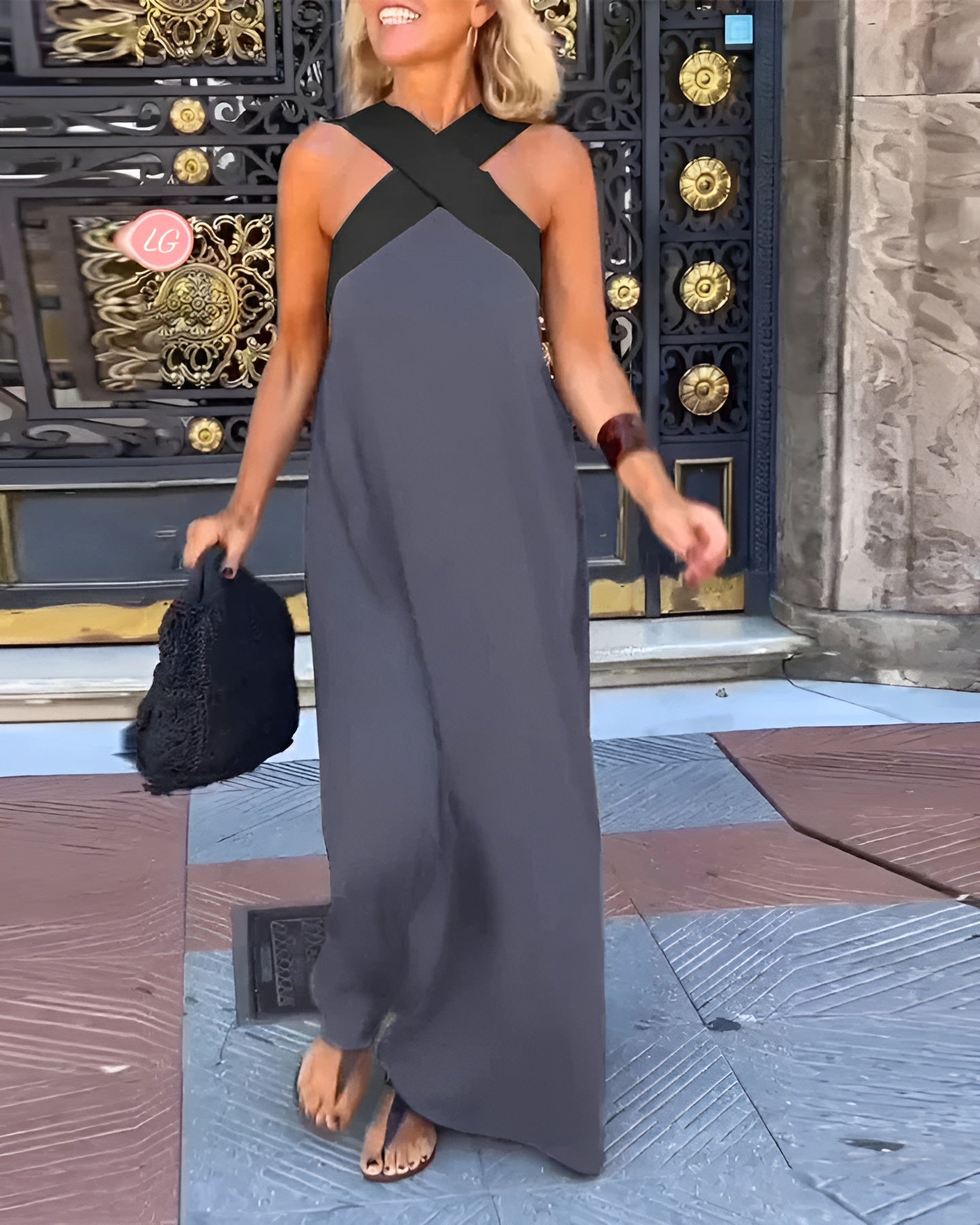 Dames Jurk Gekruist Model Elegant