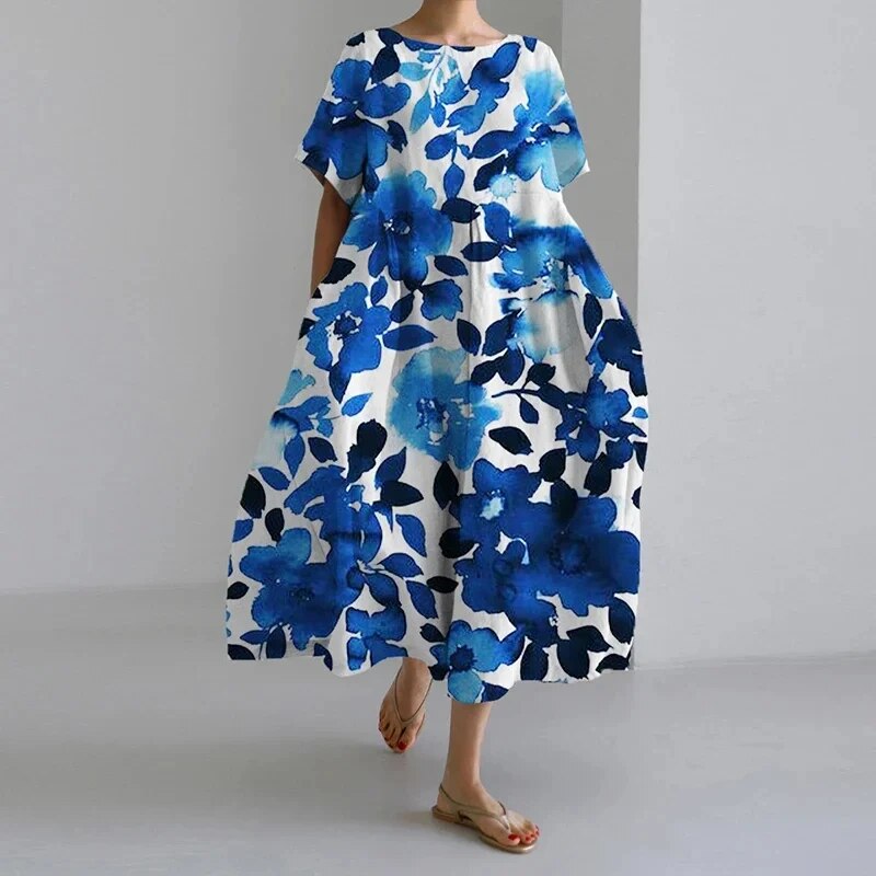 Ronja Lose Bedrucktes Kleid