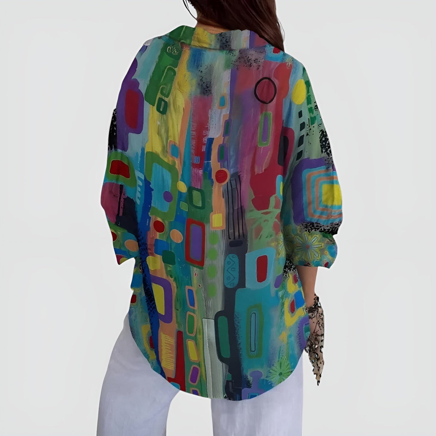 Dames Blouse Viscose Comfortabele Pasvorm